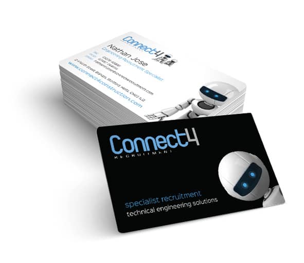 connect 4 business cards