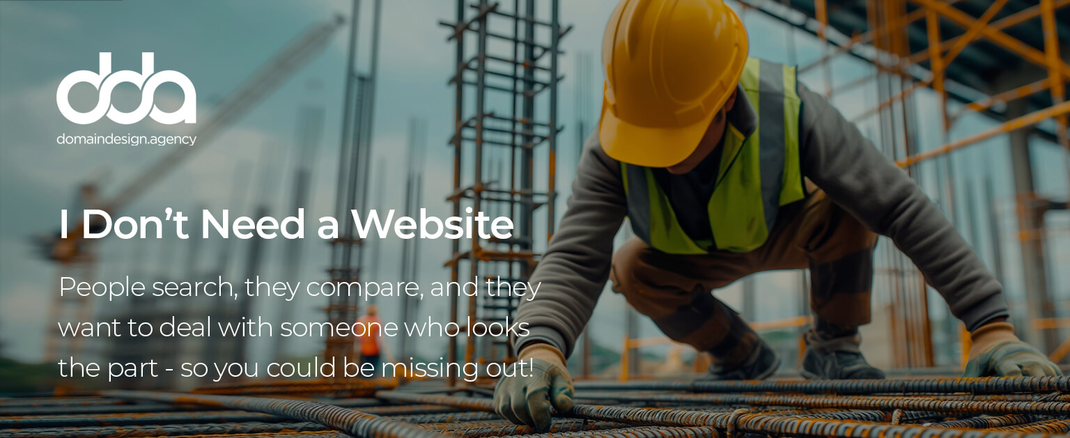 why tradespeople need a website banner 1 DDA image